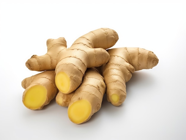 Ginger isolated on a white background