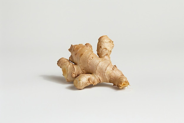 Ginger root isolated on a white background Healthy food concept