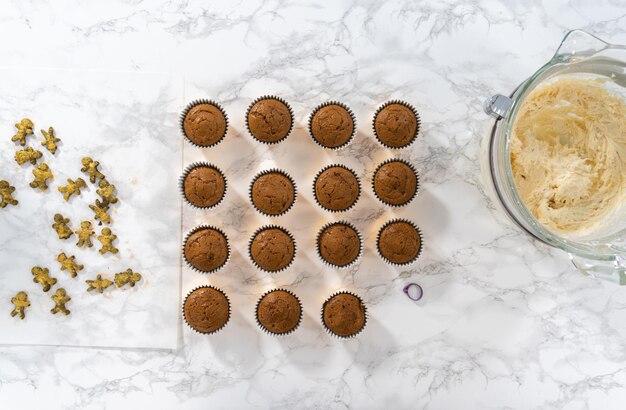 Gingerbread cupcakes