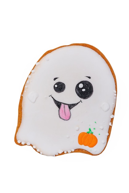 Gingerbread in the form of a ghost for Halloween Halloween goodies