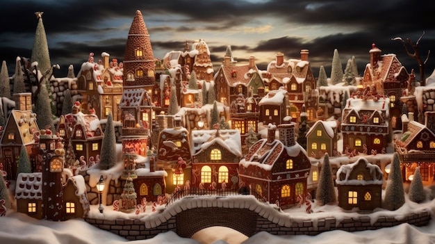 of Gingerbread Village an intricate Christmas quotes