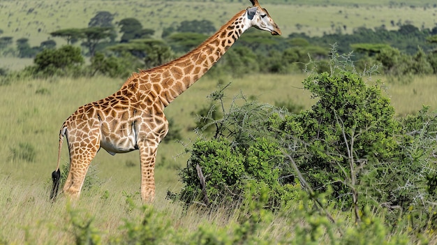 Giraffe in the African Savanna