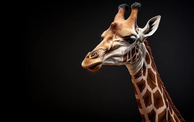 Giraffe Profile in Advertising Photography Generative AI