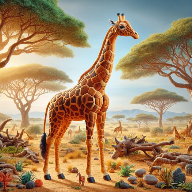 giraffe towering height and graceful demeanor