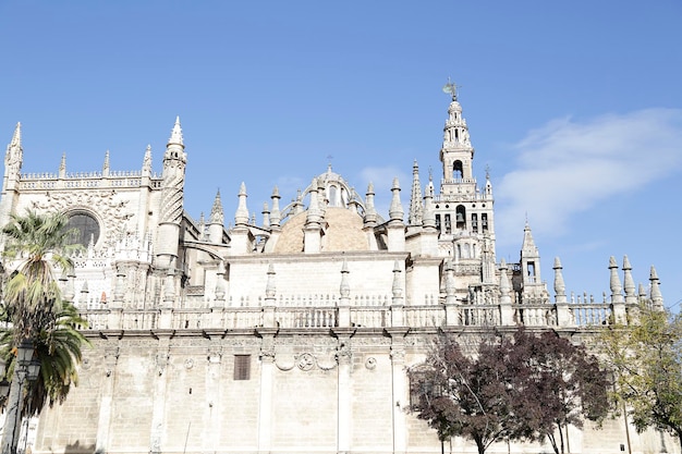 The Giralda the bell tower of the Seville Cathedral in Seville Spain