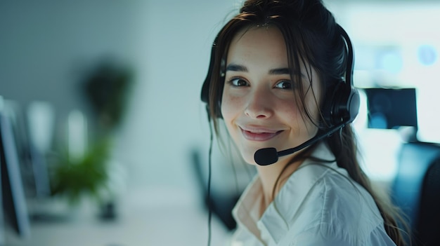 girl call center operator