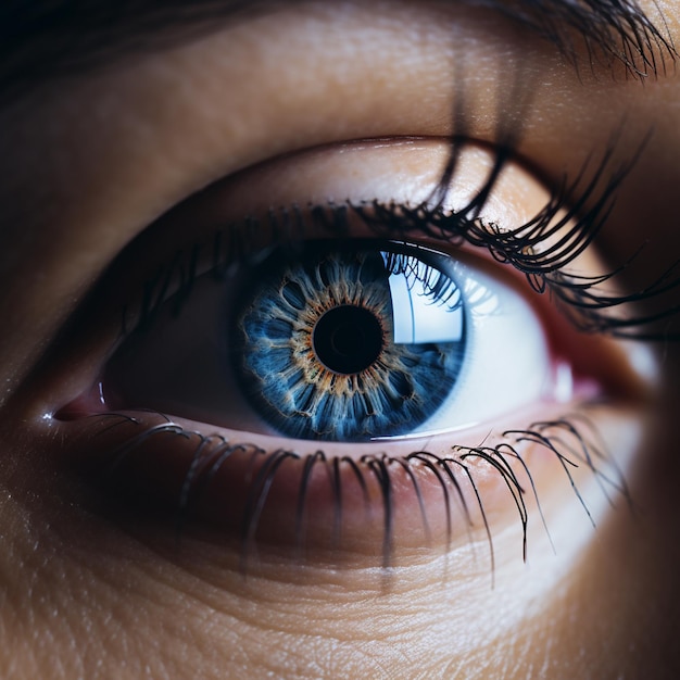 a girl eye close up eye into the watch 4