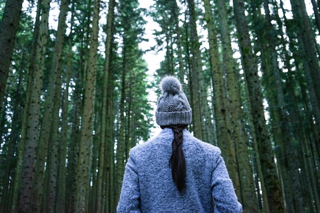 Girl in the forest.