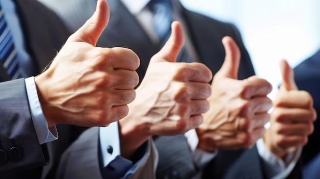 Photo girl giving thumbs up gesture