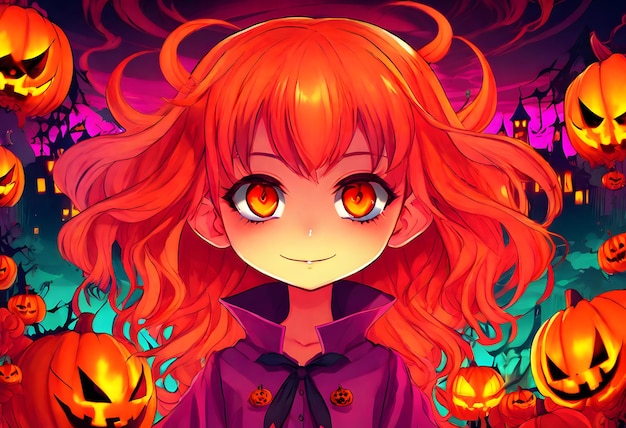 Girl Halloween Anime