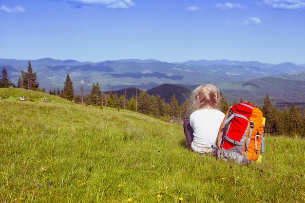 Girl hiker