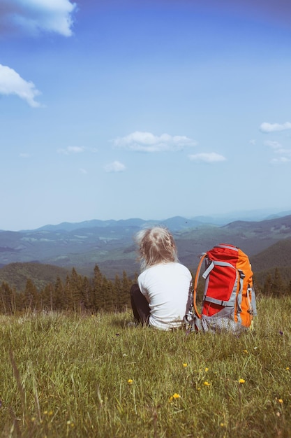 Girl hiker