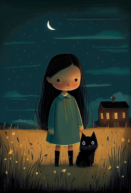 The Girl and the Kitty Cat