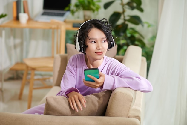 Girl Listening to Music