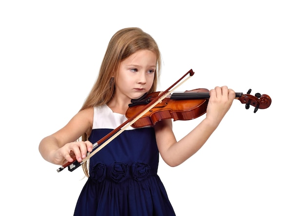 Girl playing the violin