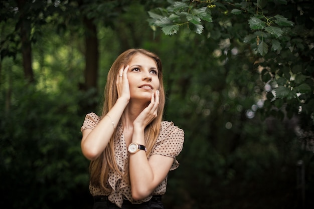 Girl portrait in nature