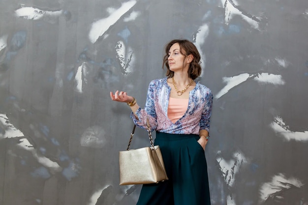 Girl posing in different clothes