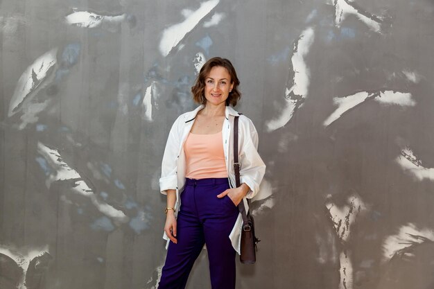 Girl posing in different clothes