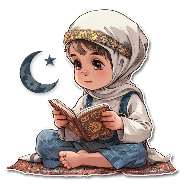 a girl sits on a rug with a book titled quot a moon quot