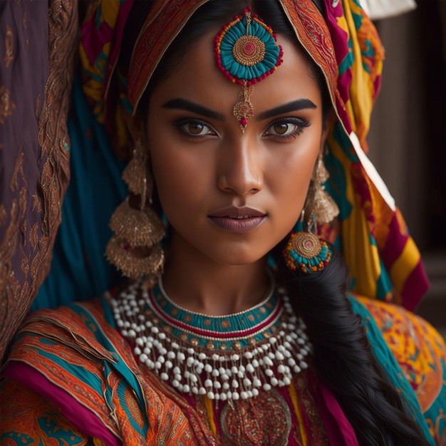 Girl in traditional costume