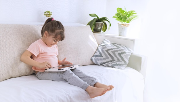 Girl using Phone smartphone viewing screen on phone or tablet press browsing