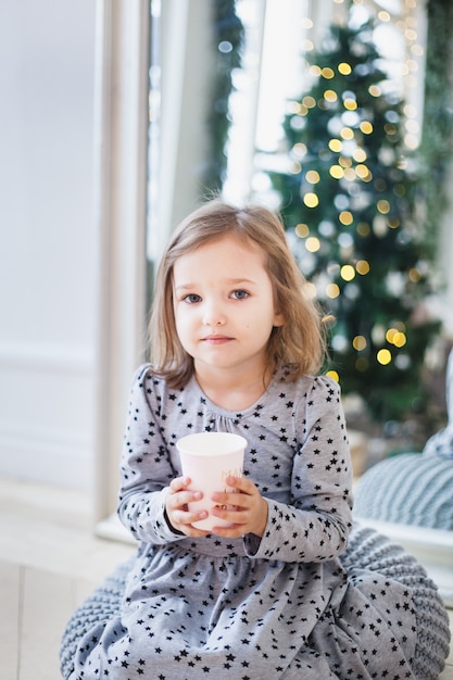 Girl waiting for new year