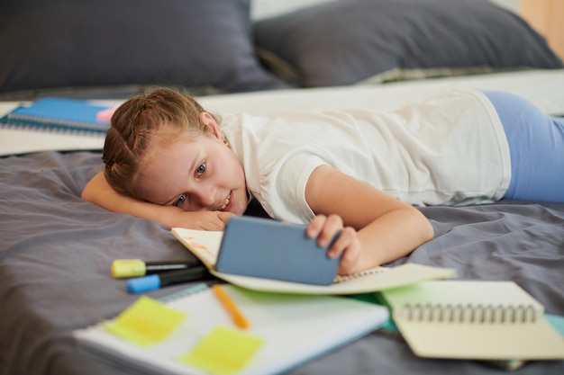 Girl Watching Entertaining Videos