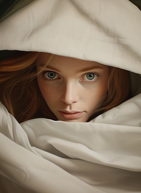 The Girl Who Hides Under The Blanket