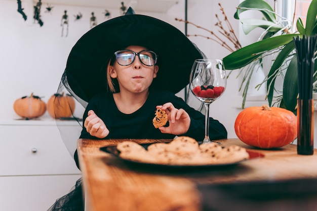 Girl in Witch Costume