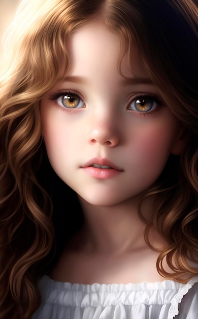 Girl with brown eyes and a blue eyes wallpaper