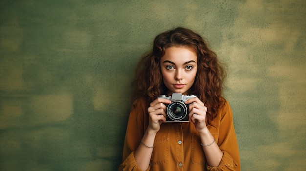 A girl with a camera