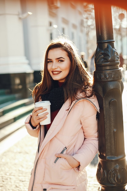 Girl with coffee