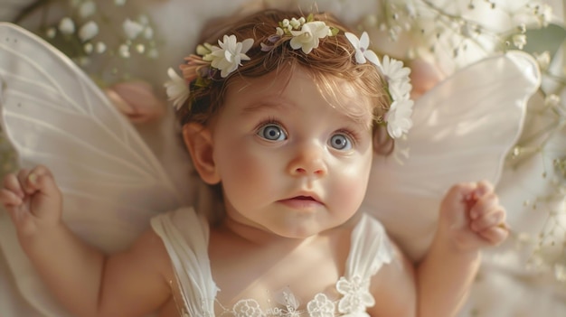 Girl with flower crown