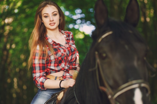 girl with horse