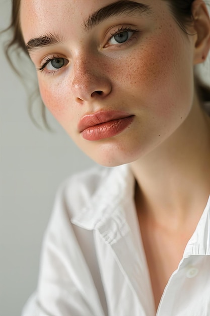 girl with white shirt