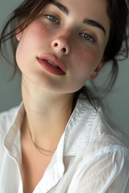 girl with white shirt