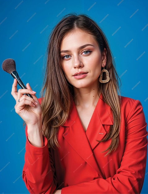 Girl woman professional makeup brush tool beauty and fashion hair beauty and hairdresser salon