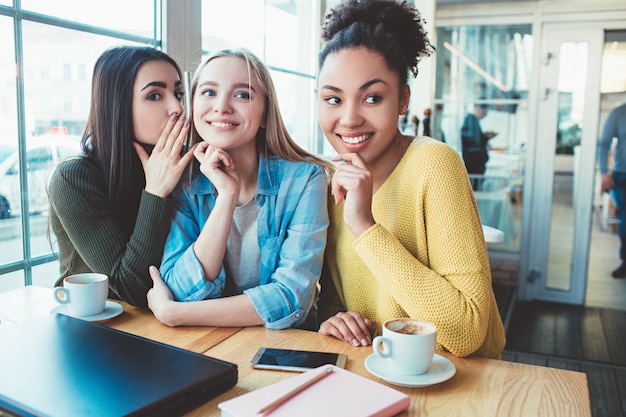 Girls in cafe