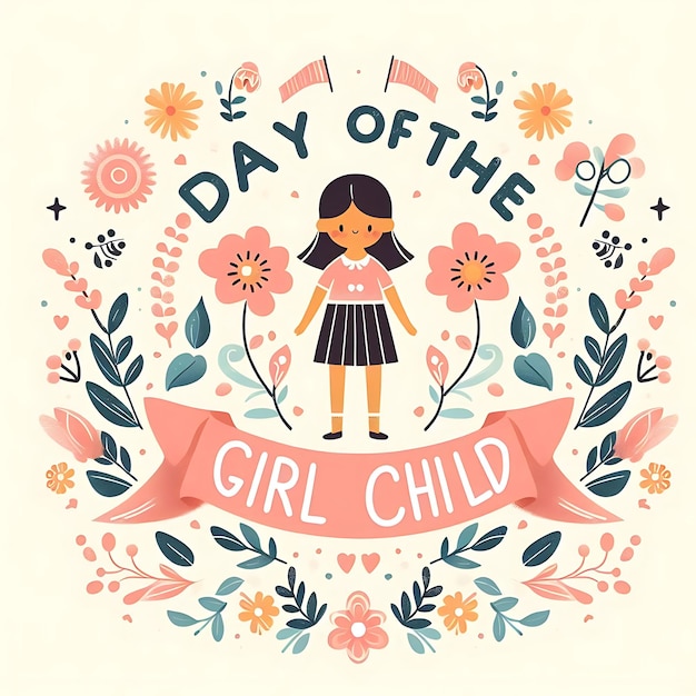 Photo a girls day of the childs day picture