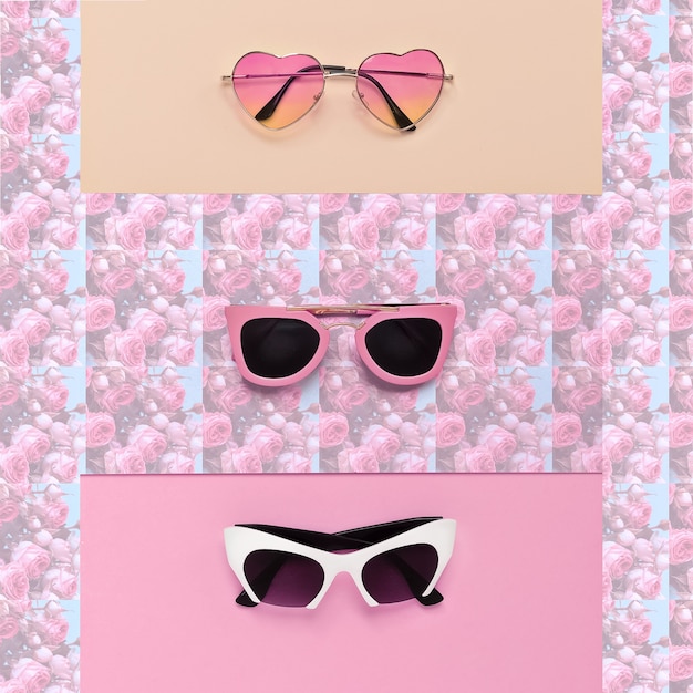 Girls Stylish Accessories. Fashion Sunglasses Set