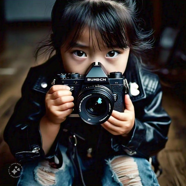 A girls with his camera