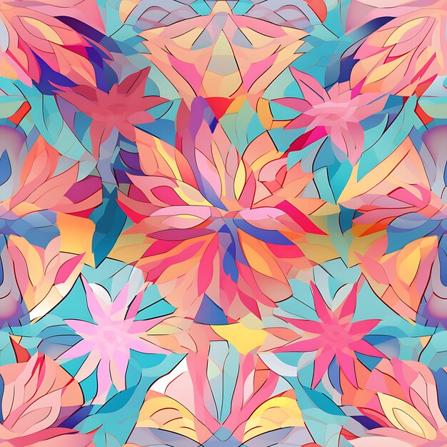 Girly psychedelic kaleidoscope