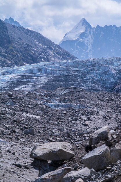 Glacier of argentierechamonixhaute savoiefrance