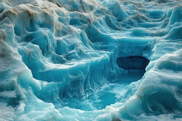 Photo glacier ice cave