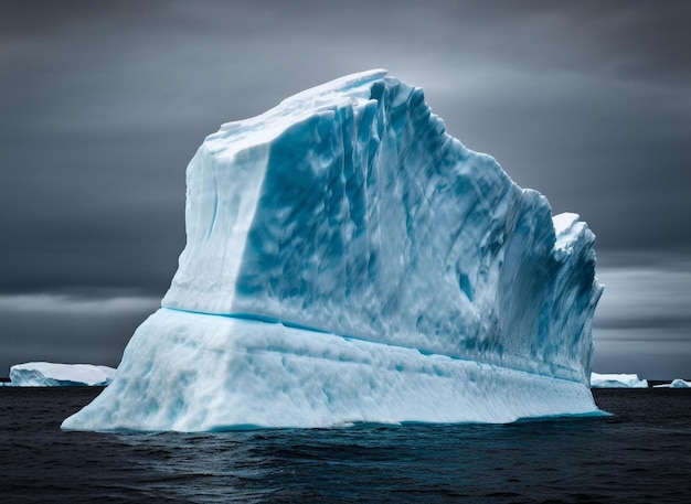 Glaciers and the icebergs of Antarctica from the very south of the Earth generative ai