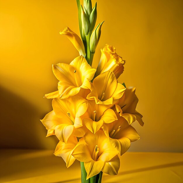 Photo gladiolus flower vase image high quality