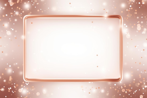 Glamorous Rose Gold Rectangle Frame Illuminate Your Space with Style Product Code 01283 02