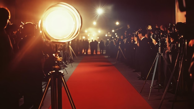 Photo glamorous stars shine at old hollywood premiere red carpet flashback