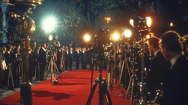 Photo glamour and flashbulbs a night at an old hollywood movie premiere