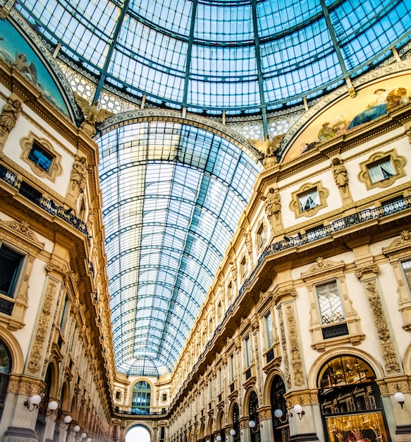 Glass arcade of Milan Gallery